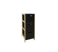 LIN HOME XZ-24520 Mueble Organizador con 3 Cajones, Gabinete de Almacenamiento para Hogar(24.5 * 28 * 72)