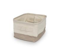 LIN HOME XZ-24812 Cesta de Tela Plegable para Almacenamiento 21x26x16cm con Asa - Caja Tela Multiuso para Armarios, Baño, Juguetes, Coladas