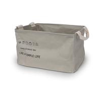 LIN HOME XZ-24820 Cesta de Kraft Impermeable Plegable para Almacenamiento 30x22x18cm con Asa - Caja Tela Multiuso para Armarios, Baño, Juguetes, Coladas