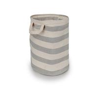 LIN HOME XZ-24825 Cesta de Tela Plegable para Almacenamiento Redondo 35x45cm con Asa - Caja Tela Multiuso para Armarios, Baño, Juguetes, Coladas