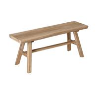 LIN HOME XZ-24895 Mueble de Madera Antigua: Banqueta con Texturas Auténticas - Homenaje a la Naturaleza y el Tiempo