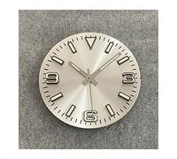 Lin Patrón de Sol Modificado 369 Nail Relk Watch Dial + Reloj Manos con Verdes Luminosos 28.5mm Accesorios de Reloj Compatible for NH35 / NH36 / 4R / 7S Movimiento Going (Color : Dial and Hands A)