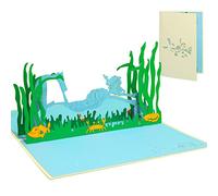 LIN - Pop Up 3D Tarjeta de felicitación, Buceador (#107)