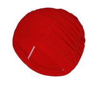 Lin’s Liliana Gorro de natación para Cabello Largo - Gorro de natación de Tela para Mujeres y niñas - Gorro de baño con Ajuste cómodo, Gorros de natación Ajustables (Rojo)