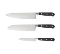 LIN ZHI REN Juego de cuchillos de cocina de 3 piezas, juego de cuchillos de chef, cuchillo de chef, cuchillo para rebanar, cuchillo para pelar, acero inoxidable con alto contenido de carbono.
