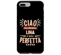 Lina Idea Regalo Personalizzata Amica Nome Divertente Carcasa para iPhone 7 Plus/8 Plus