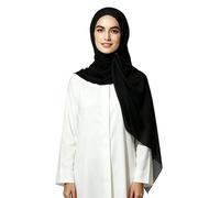 Lina & Lily Bufanda Hijab para Mujer Musulmana, Tela de Bubble Chiffon Opaco y Ligero