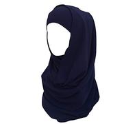 Lina & Lily Bufanda hijab para mujer musulmana, Tela de Bubble Chiffon opaco y ligero (Azul Marino)