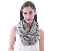 Lina & Lily Bufanda Infinita Snood con Estampado de Perros Staffordshire Bull Terrier (Caqui)