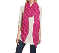 Lina & Lily Bufanda Mujer con Estampado de Puntos Lunares (Fucsia)