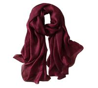 Lina & Lily Bufanda Mujer de Verano Para la Fiesta de Bodas Playa de la Tarde (Rojo marrón)