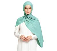 Lina & Lily Hijab Mujer de Jersey Modal, Bufanda Musulmana, Pañuelo para la Cabeza (Turquesa)