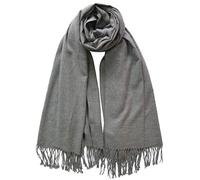 Lina & Lily Pashmina Bufanda Chal Invierno para Mujeres y Hombres (Gris)