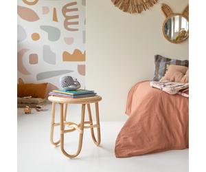 Lina - Mesita de noche infantil de ratán H 40 x B 40 x T 40 cm