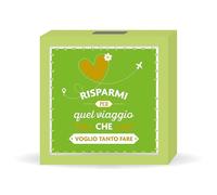 LINA OFFICINE GRAFICHE CREATIVE Salvadenero de Madera Regalo cumpleaños con la inscripción Ahorrar para EL Viaje Que Quiero Tan Hacer