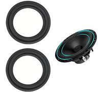LinaLife 2 piezas de 6 pulgadas y 6 pulgadas, kit de reparación envolvente de espuma para altavoces, anillos de goma perforados de 156 mm, piezas de repuesto para reparación de altavoces, reparación