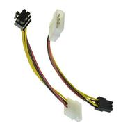 LinaLife 5 unidades de 4 pines Molex a 6 pines PCI-Express PCIE Video Card Power Converter Cable adaptador 18cm/7.08inch Conector A: 4-Pin Molex LP4 Conector B: 6-Pin PCI Express (PCI-E)