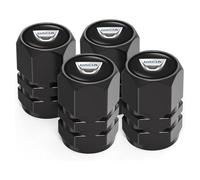 LINALIHAI Coche Tapones de Válvulas Neumáticos para Dacia Duster 2018-2023, Aleación Aluminio Auto Rueda Valvula Tapas Antipolvo con Anillo Sellador