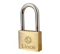 Lince 30140 Candado Tradicional | Acabado en latón | Doble cierre de seguridad | 40 mm