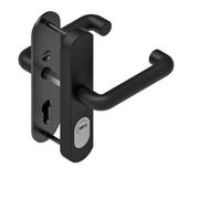 LINCE 4772 Kit Scutum para puertas de metal - Señal antivandalismo con mango - Alta seguridad - Compatible con mandril de 47 mm/72 mm - Fácil montaje