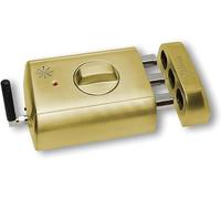 LINCE SUPRATRONIK Cerradura Electronica Invisible con Alarma, Acero aleado, Oro, 230X170X70MM