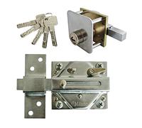 Lince Cerrojo 7930TRAS I Cerrojo cromada 74x85mm I Pensado para TRASTEROS I Alta seguridad también para el resto de tu hogar.