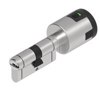 Lince - Cilindro CPLUS ALARM 40x30 cm | Bombillo de Alta Seguridad con Sensor Alarma Integrado de 100dB | Protección Anti-Bumping y Anti-Taladro | Incluye 5 Llaves XL | Acabado níquel
