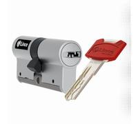 Lince - Cilindro de bloqueo de alta seguridad C7 L35+35 | Desbloqueable con 5 llaves | Color níquel | Resistente a todas las técnicas de robo conocidas