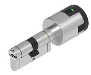 Lince - Cilindro de seguridad CPLUS ALARM 30+B50 con alarma de 100 dB | Doble seguridad | Con fusible mecánico para rotura programada | Libro con 5 llaves | niquelado