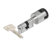 Lince - Cilindro de seguridad CPLUS ALARM 60+B30 con alarma de 100 dB | Doble seguridad | Fusible mecánico para rotura programada | Libro con 5 llaves | niquelado