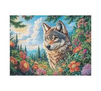 Lince del Bosque Puzzle 500 Piezas Papel Mayores Terapia Ocupacional Entretenimiento Sin Pantalla para Navidad Regalo Original 500 PCS