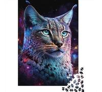 Lince Universo Puzzle de 1000 Piezas Papel para Adultos Noche Juego de Puzzle para Toda la Familia Relajación Decoración Regalo 38x26cm/1000pcs