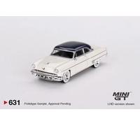 Lincoln Capri 1954 Blanco Ártico Azul Atlántico LHD Escala 1:64 Mini GT 00631L