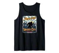 Lincoln City Oregon USA Sasquatch - Recuerdo de pie Grande Camiseta sin Mangas