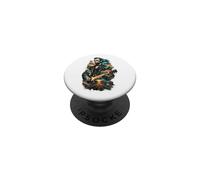 Lincoln Highway Guitar Storm Patriotic Rock Legend Presidente PopSockets PopGrip Adhesivo
