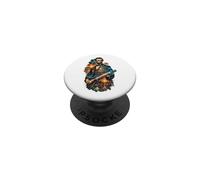 Lincoln Highway Guitar Storm Patriotic Rock Legend Presidente PopSockets PopGrip Adhesivo