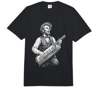 Lincoln Jugando Keytar Funny History Meme Abraham Comfort Colors Adult Heavyweight T-Shirt