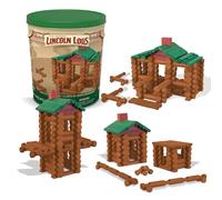 Lincoln Logs Basic Fun 520 00854 EA 100th Anniversary Tin, Brown, 111 Pieces