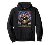 Lincoln on Eagle Beer and Hunting Rifle USA Flag 4 de Julio Sudadera con Capucha