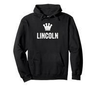 Lincoln The King/Corona y Nombre para Hombres llamados Lincoln Sudadera con Capucha