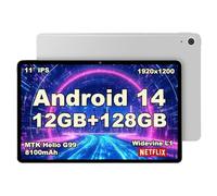 LincPlus M11 Tablet 11" Android 14 | 12GB RAM + 128GB (Ampliable a 2TB) | Helio G99 | Pantalla IPS 90Hz | Batería 8000mAh | 4 Altavoces | Widevine L1- para Trabajo/Gaming/Streaming