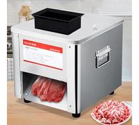 LINCYS Cortadora Eléctrica Carne, 850 W Doméstica Y Comercial Acero Inoxidable, Pollo Pescado Carne Res Cortadora Carne Tiras Carne Cortador Cubos Carne, Fácil Limpiar,20MM