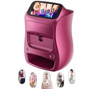 LINCYS Impresora Uñas, Impresora A Color, Impresión Patrones Bricolaje Y Secado En Uno, Impresora Móvil Digital Arte Uñas, Soporte De Pantalla Táctil Impresora Automática De Uñas 3D, WiFi/DIY