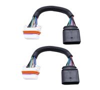 LinCys KANGYEBAIHUODIAN 2X Faro arnés de cableado lámpara Conector Frontal de xenón Apto for -Porsche Cayenne 2003-2006 955-631-239-11 cableado de Faro