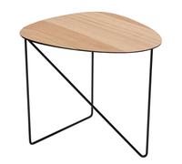 LIND DNA Curve Mesa auxiliar L roble