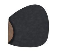 LIND DNA Mantel individual Cloud reversible curvo L 1 pieza Black-brown