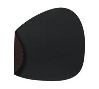 LIND DNA Mantel individual curvo Bull reversible L 1 pieza negro-marrón
