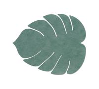 LIND DNA Mantel individual Monstera Leaf Hippo L verde pastel