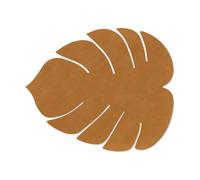 LIND DNA Mantel individual Monstera Leaf Nupo L Burned curry