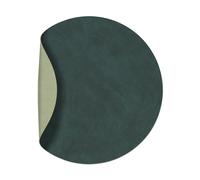 LIND DNA Mantel individual Nupo circular reversible M 1 pieza Dark green-olive green